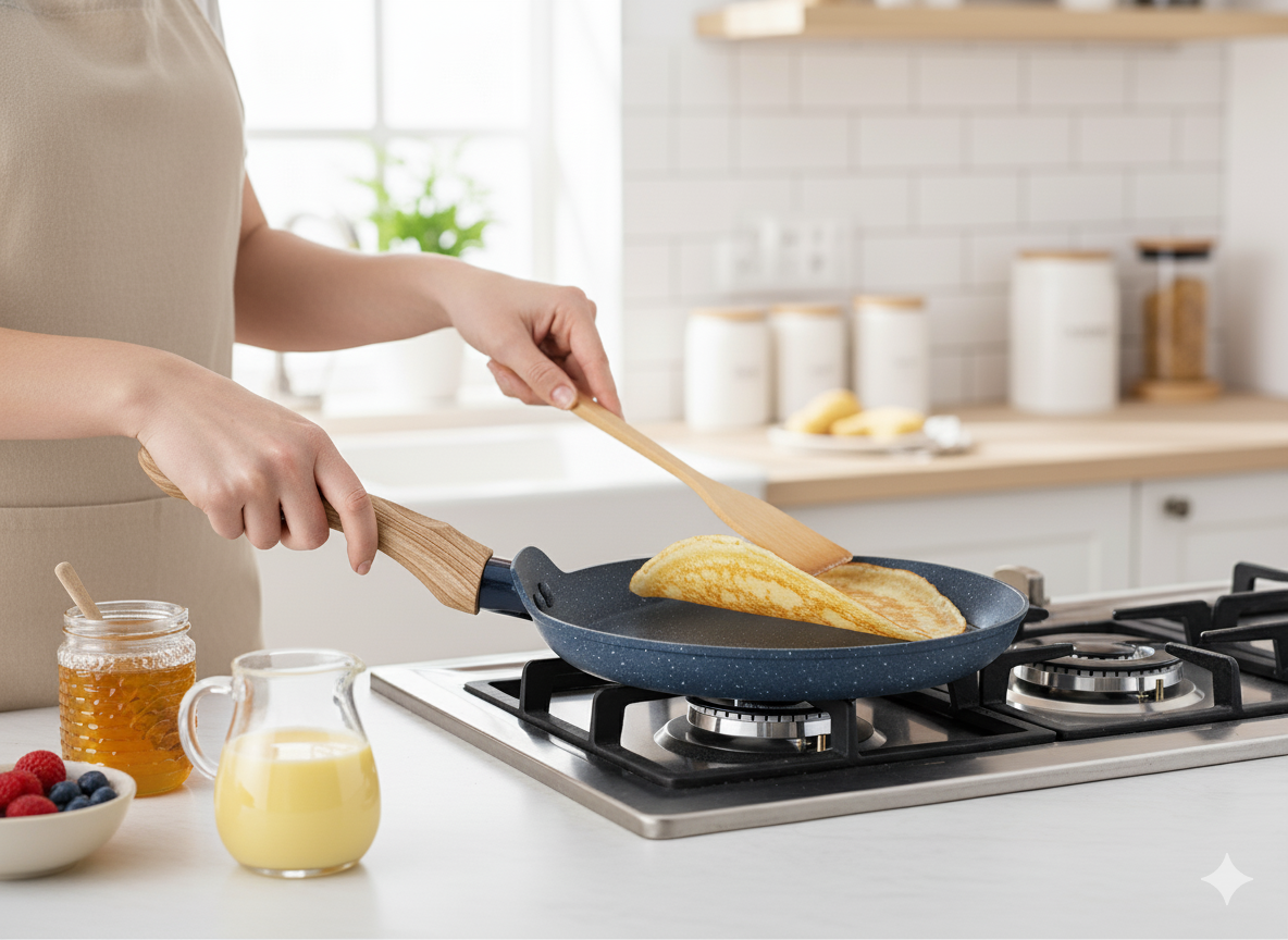 Synmore Marble Coating Non-Stick Fry Pan - 20cm