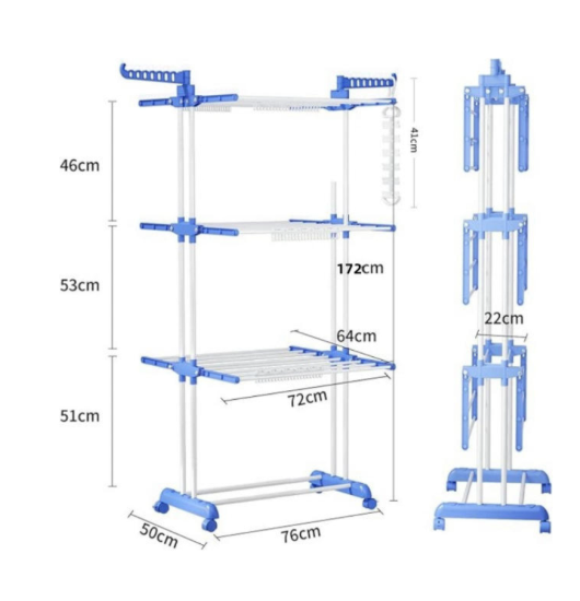 3 Layer 40kg Cloth Rack - TW1162