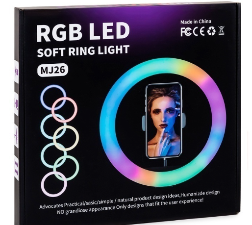 RGB Led Ring Light With Stand - MJ26