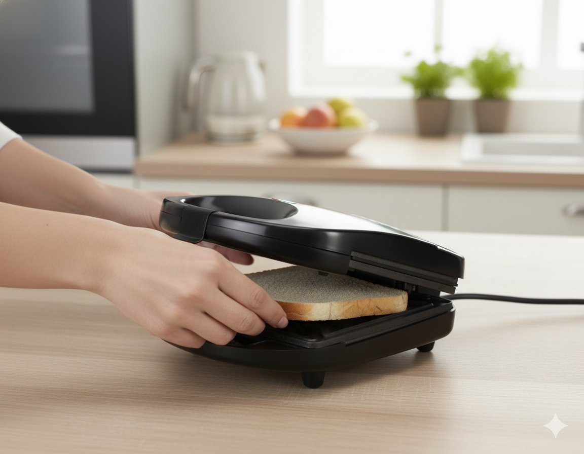 Kawashi 750W Sandwich Toaster HWSM08