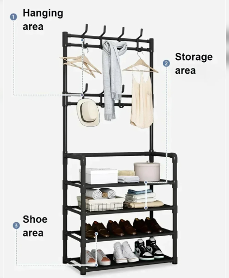 4 Layer Cloth & Shoe Rack TM4-60