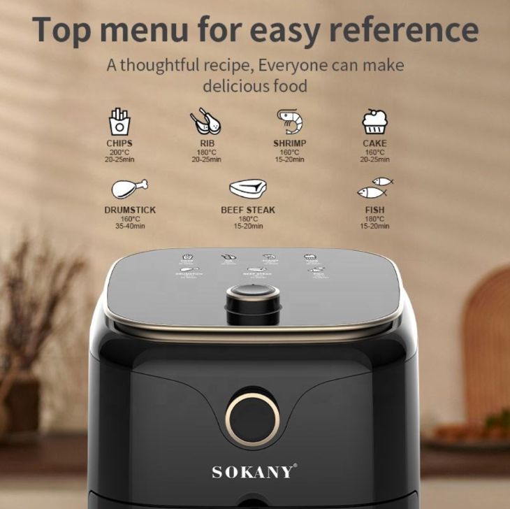 Sokany 4.5L Air Fryer SK-10026