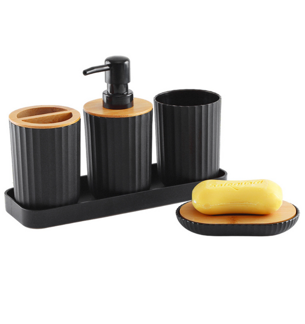 4Pcs Round Bathroom Set