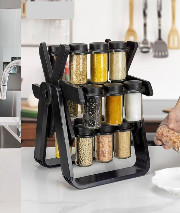 18 Jar Rotating Spice rack