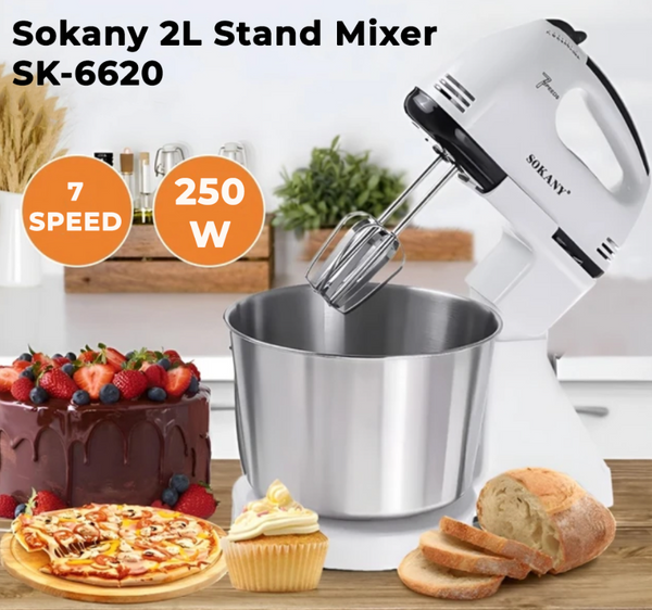 Sokany 2L Stand Mixer SK-6620