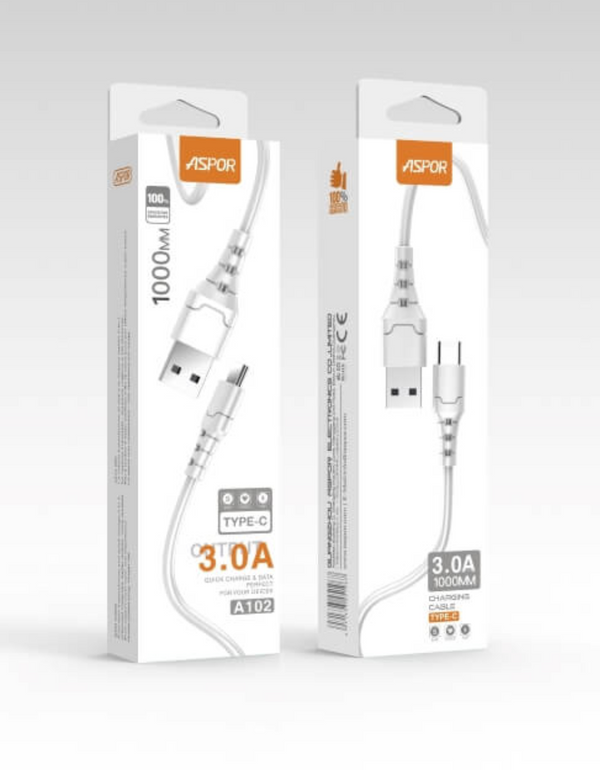 Aspor Fast Charging Type-C Cable A102